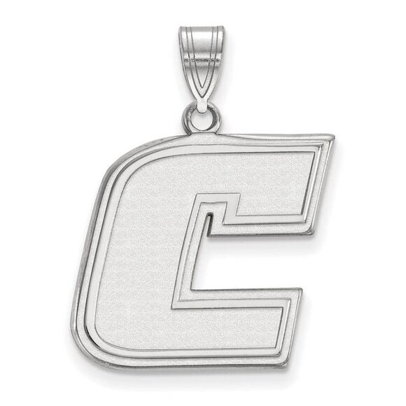 14k White Gold U. of Tennessee at Chattanooga Large Initial C Pendant